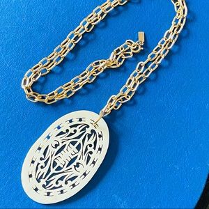 Giovanni Vintage Gold Tone Link Chain w/ Pendant